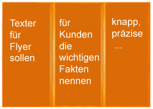 Texter für Flyer suchen